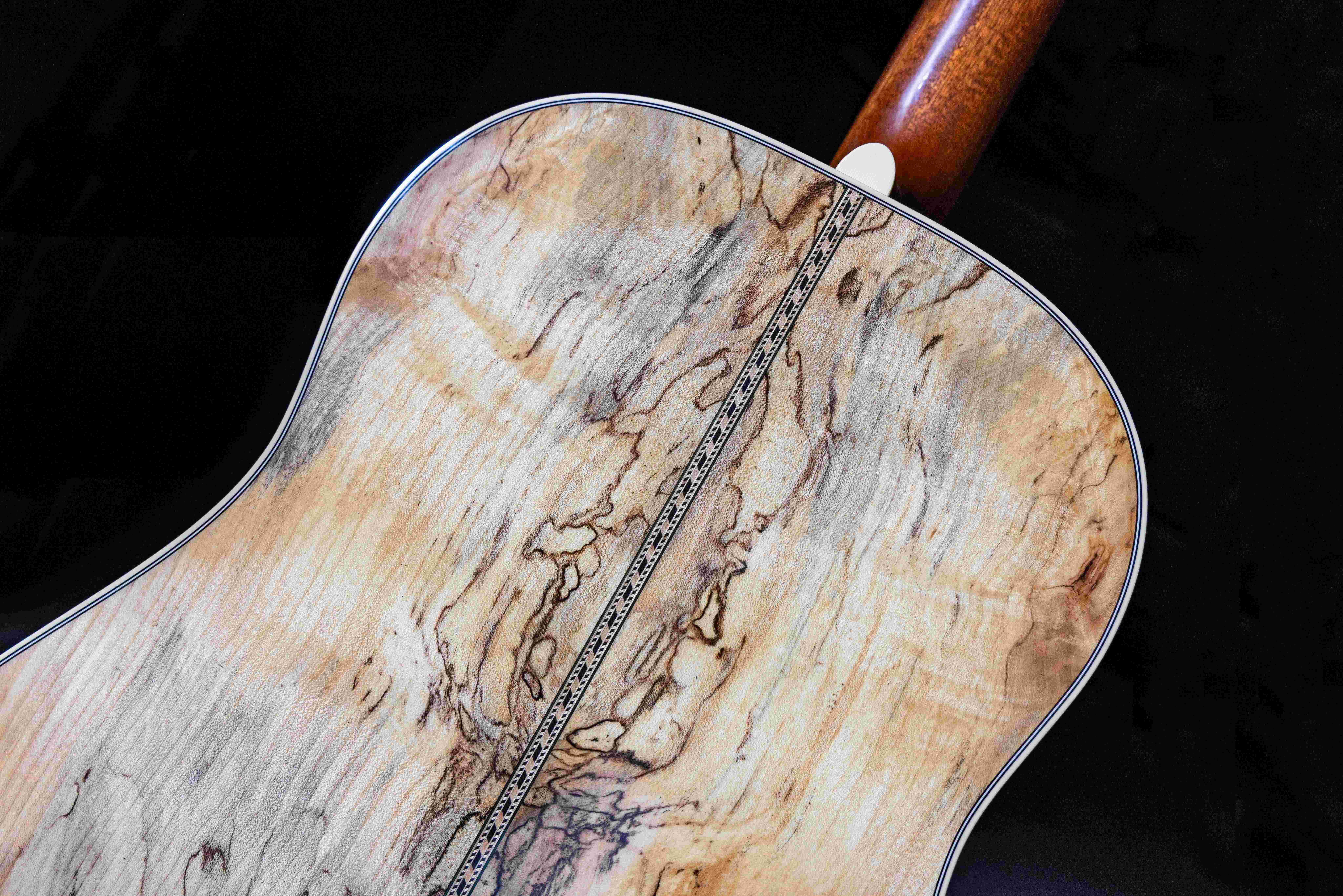 Figured Spalted Maple Antler Guitar