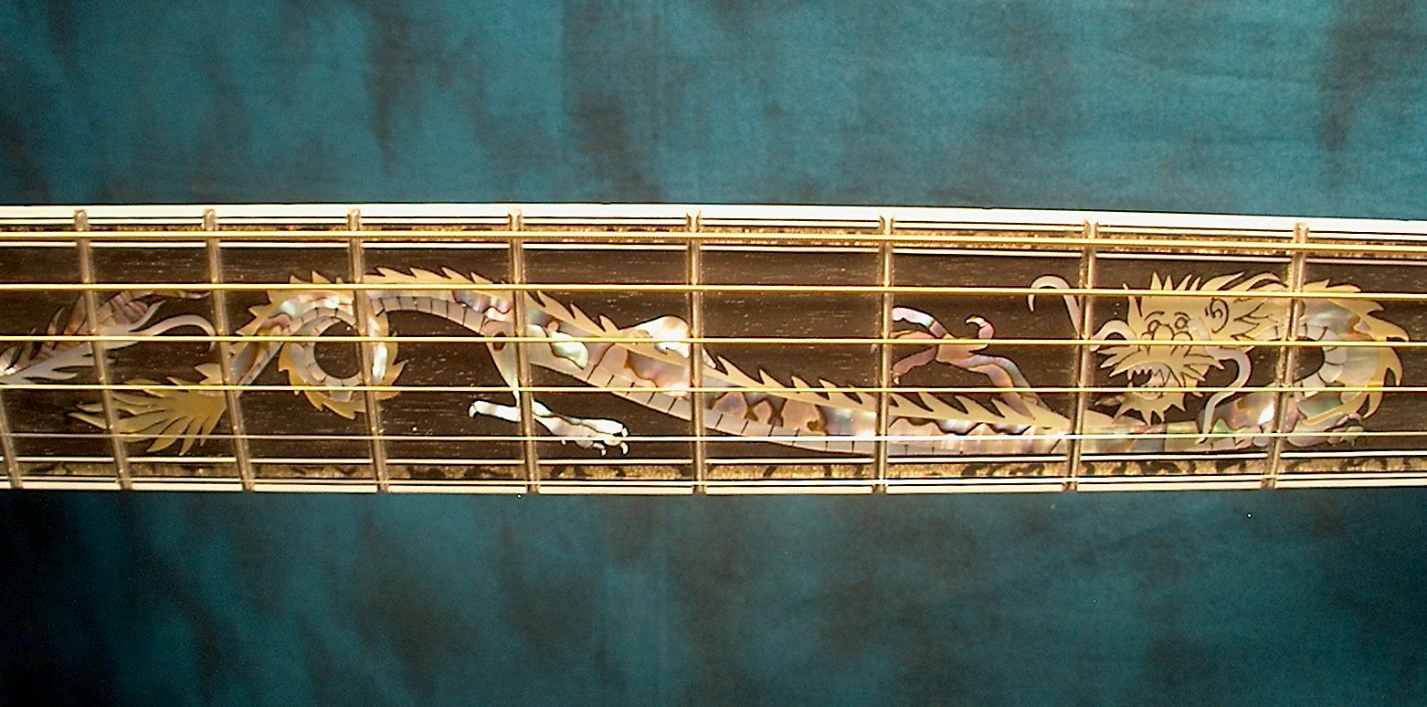 J-200 MM Quilt Maple Phoenix & Dragon